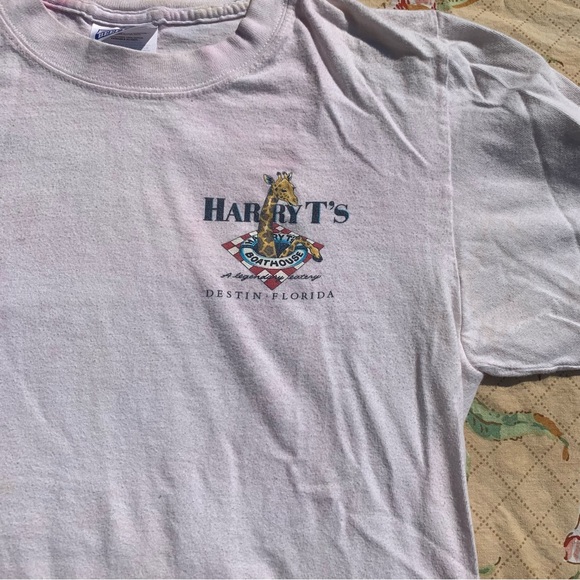 Harry T’s Boathouse Yacht Club Destin Florida Vintage Animal Ball Graphic Tee 🦒 - Picture 6 of 15